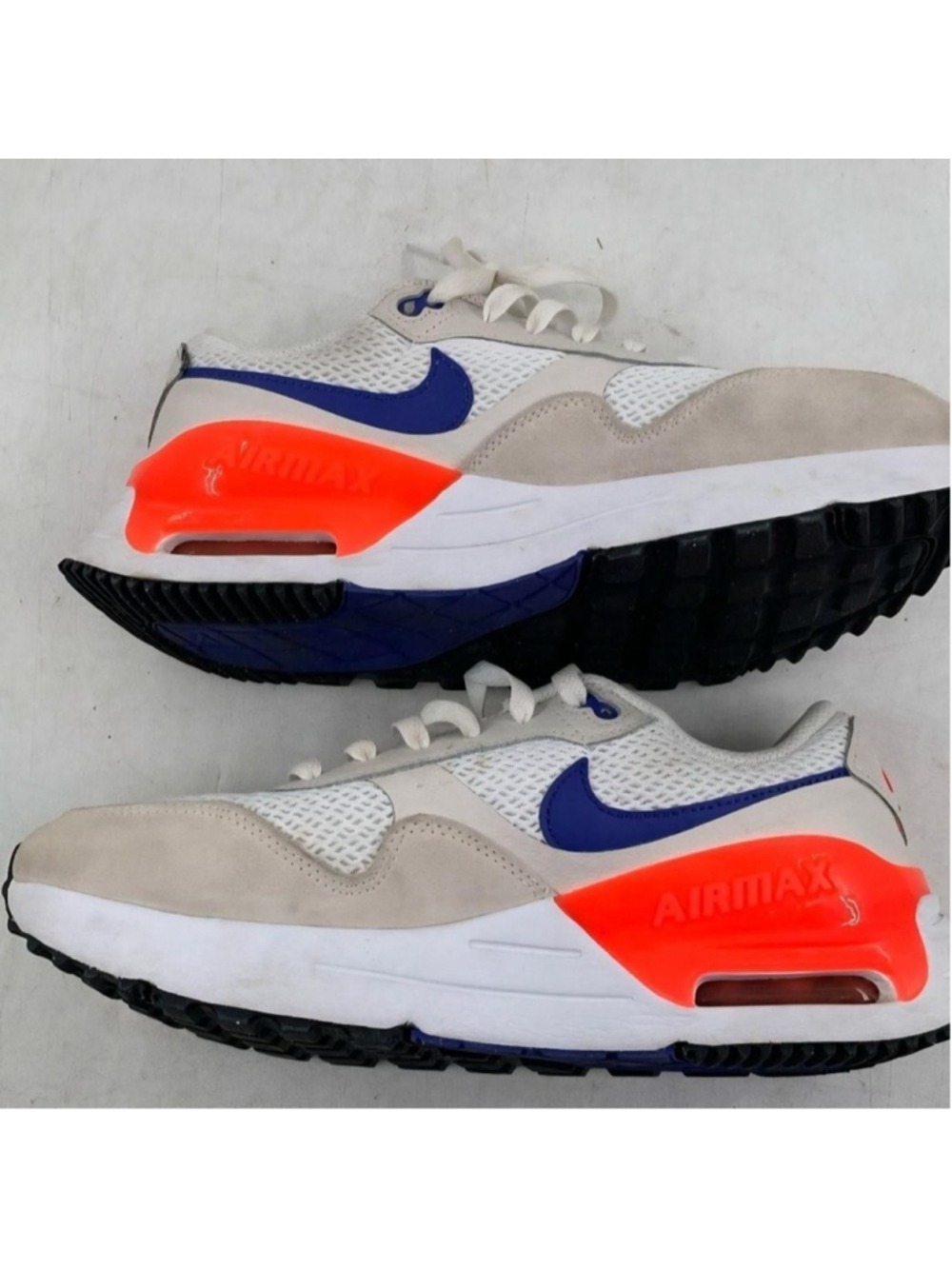Nike Air Max SYSTM White/Phantom/Bright Crimson/Lapis DM9538-101 women's size 8